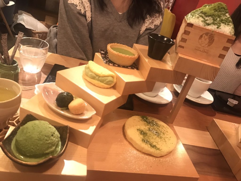 幸せの抹茶階段