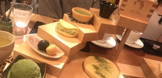 幸せの抹茶階段