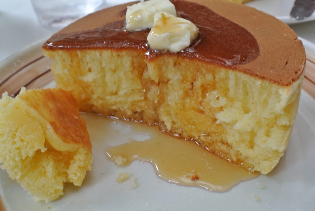 ホットケーキ半分