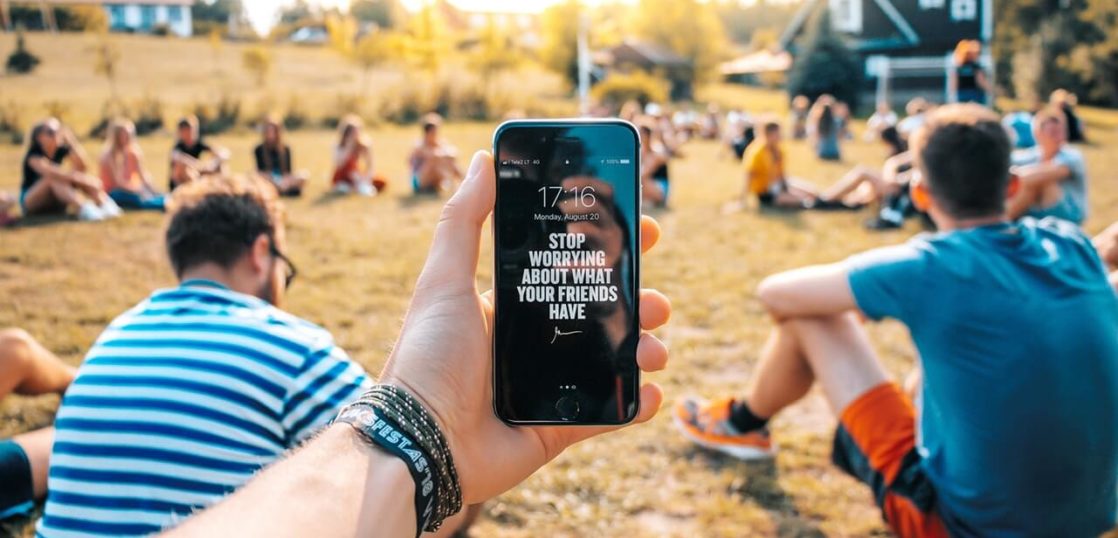 バレないようにスマホをさわる